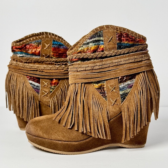 Naughty Monkey Canyon Dream Western Ankle Bootie Women's Sz 9 - Picture 2 of 10